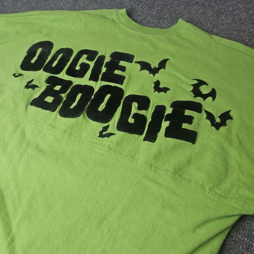 Disney Oogie Boogie Spirit Jersey Size Large Nightmare‎ Before Christmas Green